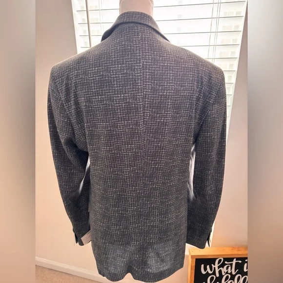 DUCHAMP CROSSHATCH PLAID KNIT SPORTCOAT Men’s NWT 36R